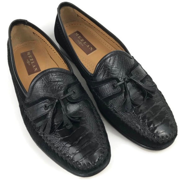 mezlan ostrich loafers